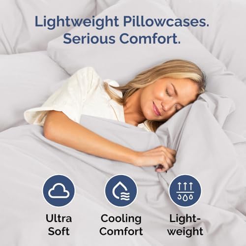 Standard Pillow Cases - 4 Pack Pillowcase Covers - 20" x 26"