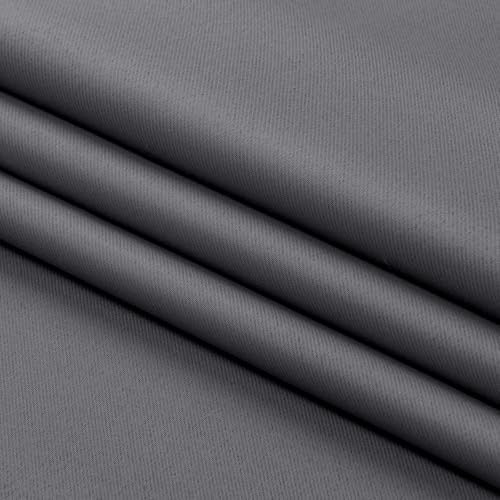 Aiyufeng Grey Blackout Curtains for Bedroom 96 Inches Long 2 Panels