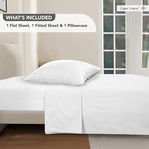 LANE LINEN Twin Bed Sheets – Long-Staple 100% Cotton Sheet Set