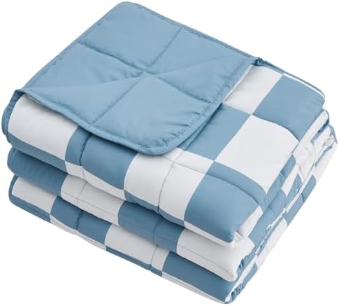 Weighted Blanket for Adults 12lbs, 48"x72", Twin Full Size Cooling