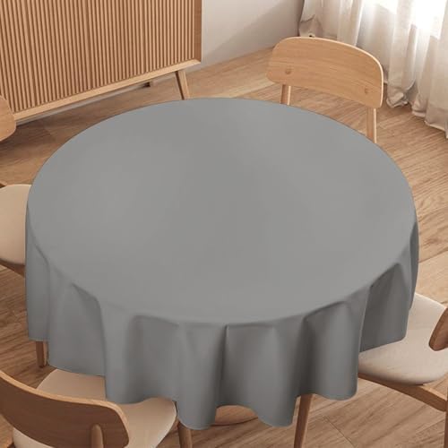 Gray Tablecloth Washable Dinng Table Covers Decorative for Kitchen &