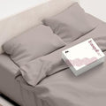Mayfair Linen Egyptian Cotton Taupe Queen Sheets Set - Luxury 800