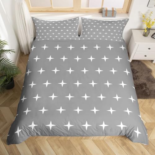 Manfei Starlight Kids Bedding Set King Size,Geometric Duvet Cover