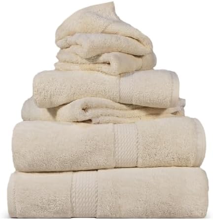 Luxury Heavyweight Egyptian Cotton Towels, Towel Set for Bathroom