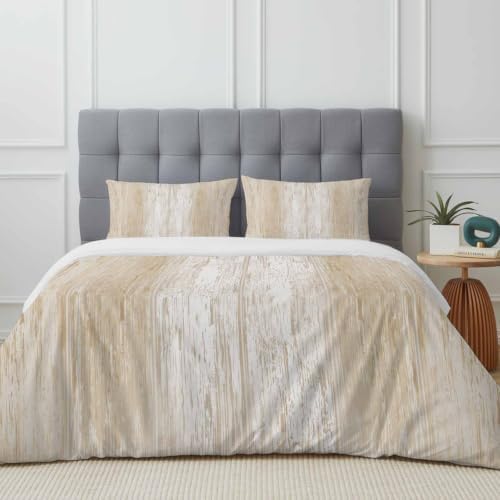 Abstract Ombre Queen Duvet Cover Set - 4 Pcs Comforter Cover Bedding