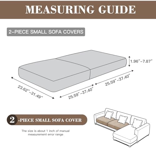 Couch Cushion Covers for Sectional Sofa, Wear Resistant Individual