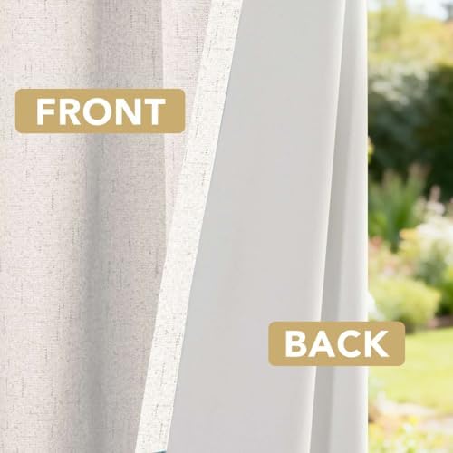 H.VERSAILTEX 100% Blackout Curtains for Bedroom 84 Inches Long Grommet
