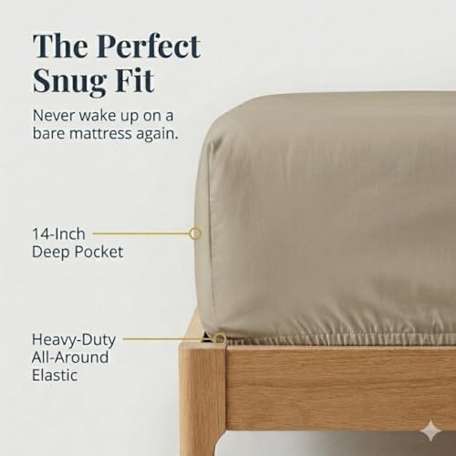 DRIMS 400 Thread Count 100% Egyptian Cotton Twin Sheets Set, Extra