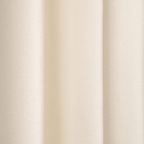 Home Fashion Max Total Blackout Set of 2 Linen Textured Curtains