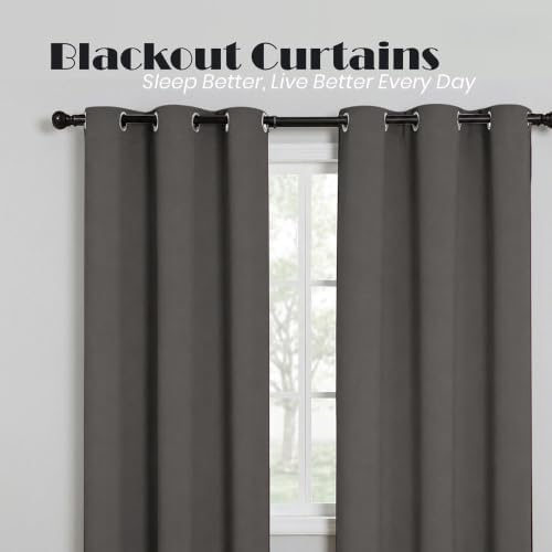 Blackout Curtains Room Darkening Thermal Insulated Blackout Grommet