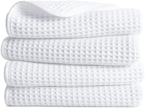 POLYTE 430 GSM Poly Blend Microfiber Quick Dry Waffle Hand Towel