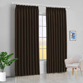 Double Pinch Pleat Blackout Curtain Thermal Insulated Blackout
