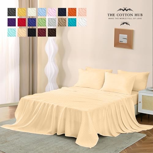 Twin Size 4-Piece Sheet Set 1000 Thread Count Percale 100% Pure Cotton