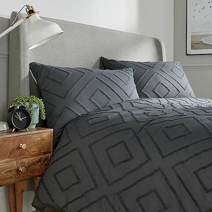 Boho Duvet Cover Queen Size, Soft Tufted Duvet Cover Set for All