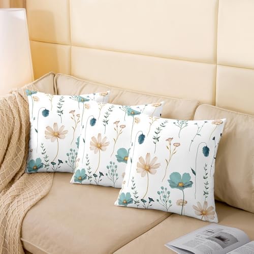Erosebridal Minimalist Floral Decorative Pillow Covers Set of 2