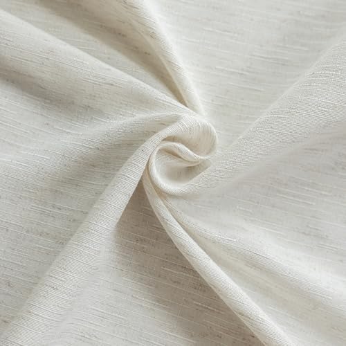 Off White Curtains Black Grommets Sheers Curtains 84 Inches Long for