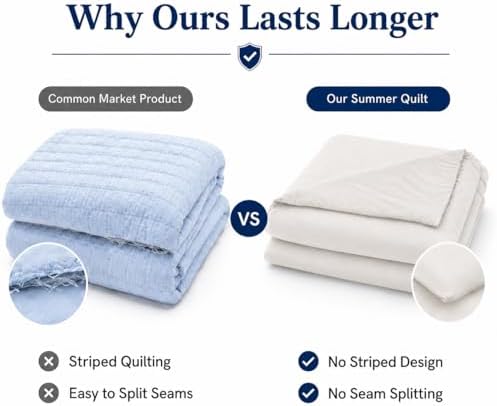 Double-Sided Cooling Comforter Queen Size, Ice Silk Summer Blanket