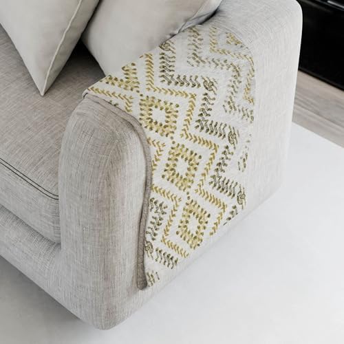 Addison Rugs ASB684 Taupe 50" x 70" Oversized Sherpa Throw Blanket