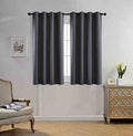 MIUCO Blackout Curtains Room Darkening Textured Grommet Window