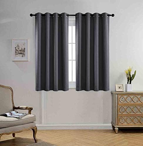 MIUCO Blackout Curtains Room Darkening Textured Grommet Window