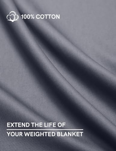 YnM Exclusive Cotton Duvet Cover for Weighted Blankets with 16 Strings