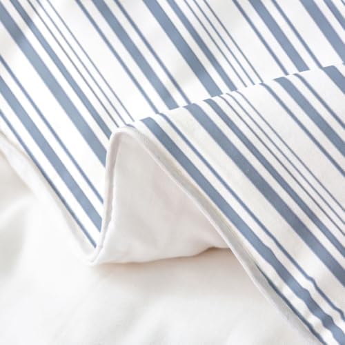 Manfei Geometric Stripe Girls Bedding Set Twin Size 100% Cotton