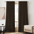 RYB HOME Velvet Room Darkening Curtains for Living Room 72 inches Long