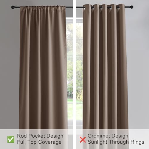 PONY DANCE Light Blocking Panels - Blackout Window Curtain Room