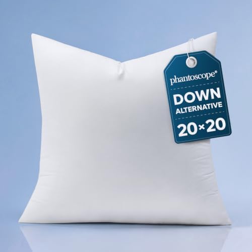 Phantoscope 20x20 Throw Pillow Insert Decorative Throw Pillow for