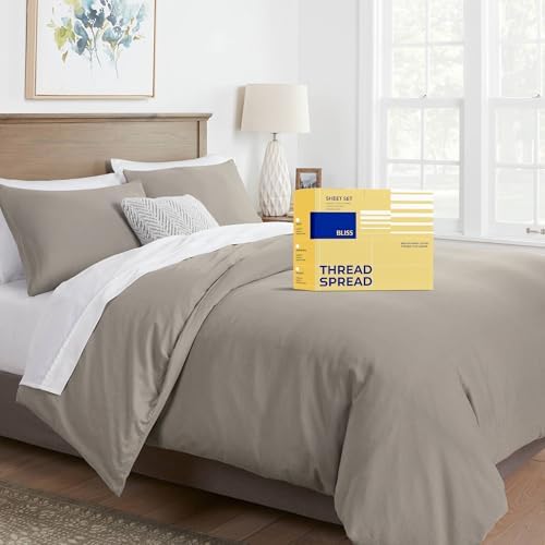 THREAD SPREAD Duvet Cover Queen Size - 600 Series 100% Egyptian Cotton