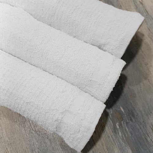 White Wash Cloths - 600 GSM, 12 x 12 Inch, Pack of 36, Ring Spun