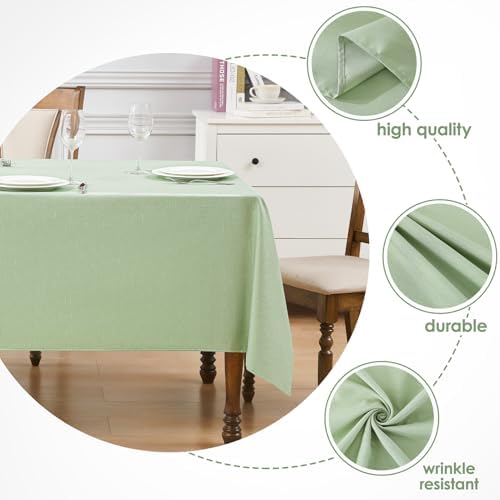 VidaFete Luxe Series 150GSM 60x120 Faux Linen Rectangle Tablecloth