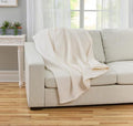 BrylaneHome Cotton Waffle Weave Blanket