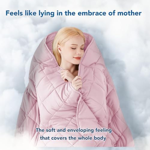Topcee Weighted Blanket for Adults (10 lbs, 48" x 72") Twin Size Soft