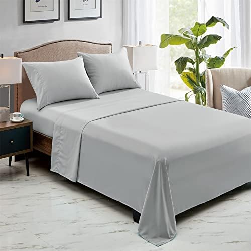 FreshCulture King Flat Sheets Only, Pack of 6, Soft Microfiber Bedding