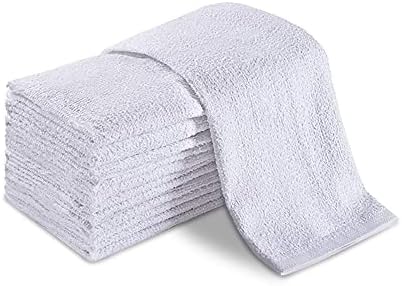 Cleaning Towels, 100% Cotton Bar Mops, White, 60 Pack