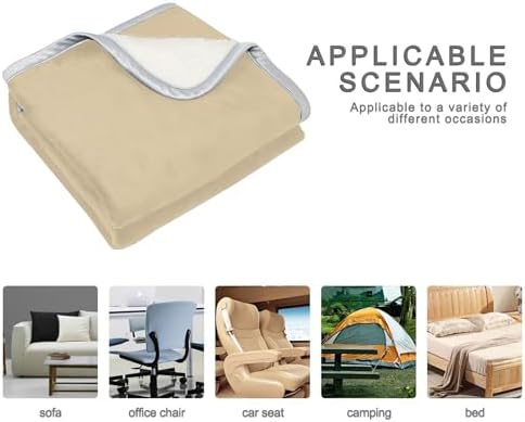 Wheat Plush Throw Blankets for Bed Couch and Living Room Suitable