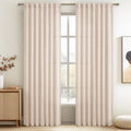 Thick Burlap Curtains 84 Inch Length 2 Panels for Living Room, Country