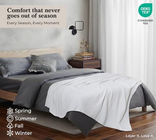 ROYALE LINENS Cotton Waffle Blanket - Breathable and Soft, Lightweight
