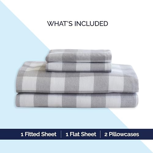 Elegant Comfort Soft 4-Piece 100% Turkish Cotton Flannel Sheet Set