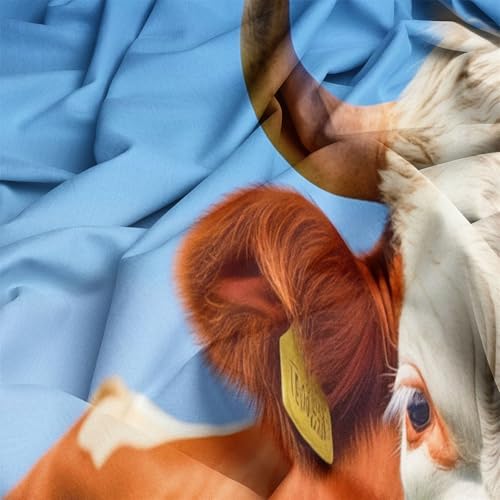 Nature Grassland Cows Printed Bedding Set– Microfiber Duvet Cover