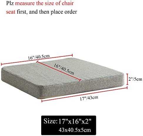 Chair Cushion for Dining Chairs with Ties Non Slip Memory Foam Kitchen