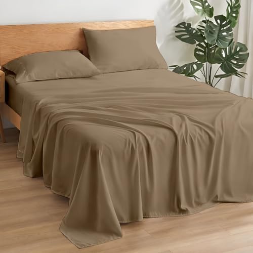Rajlinen Queen Sheet Set Microfiber Bed Sheets, Ultra Soft Hotel