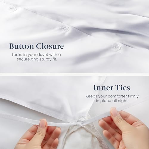 Ella Jayne Duvet Cover Queen Size (3 Pieces), 100% Cotton Percale