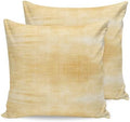 18x18 Pillow Covers Set of 2, Mustard Yellow Throw Pillow Covers