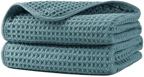 Microfiber Waffle Hand Towels, 2 Pieces, Soft, Absorbent, Fast Drying