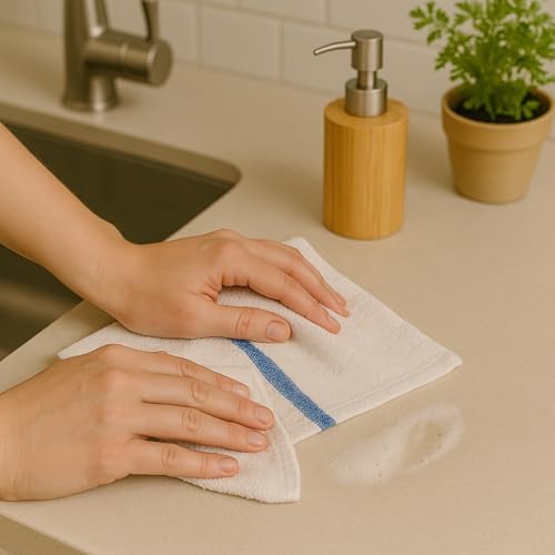 ZUPERIA Bar Mop Towels - 60 Pack (16"x19") - 100% Cotton High