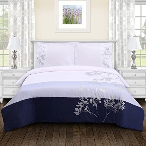 Superior 100% Cotton Duvet Cover Set, Soft 3-Piece Duvet Set, Includes