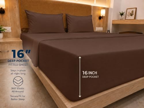 King Sheet Set 1000 Thread Count 100% Cotton, 6 Piece Hotel Bedding