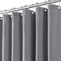 Grey Linen Shower Curtain for Bathroom Cream Boho Farmhouse Shower
